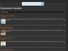 Tablet Screenshot of elementosvisuales.com